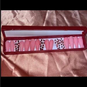 Handmade Valentine Press on nails set